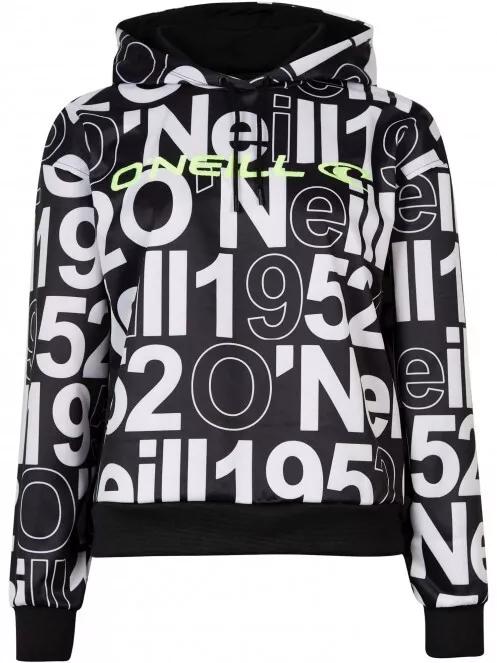 pulover cu gluga pt. femei O'Neill Rutile Aop Hooded Fleece negru 4