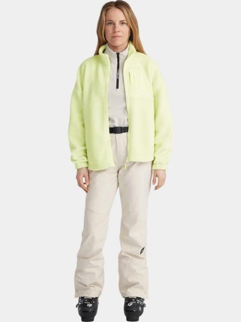 pulover polar pt. femei O'Neill O'Neill TRVLR Series High Pile Fz Fleece verde 6