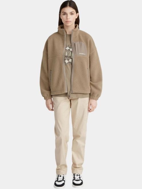 pulover polar pt. femei O'Neill O'Neill TRVLR Series High Pile Fz Fleece maro 6