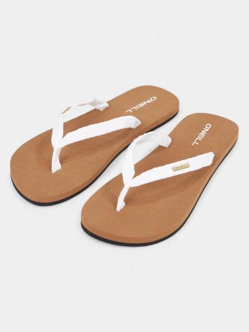 papuci flip flop pt. femei O'Neill Ditsy Jacquard Sandals alb 2