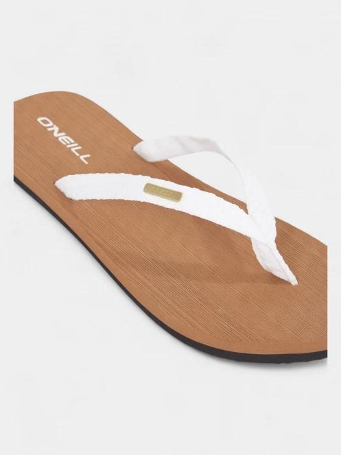 papuci flip flop pt. femei O'Neill Ditsy Jacquard Sandals alb 4