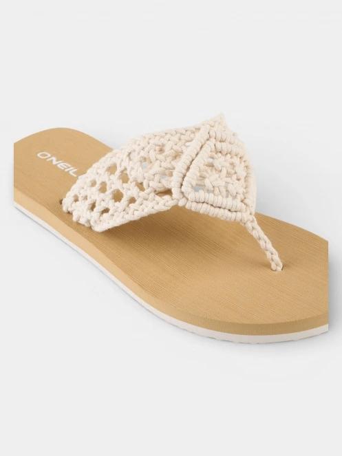 papuci flip flop pt. femei O'Neill Ditsy Crochet Sandals alb 2