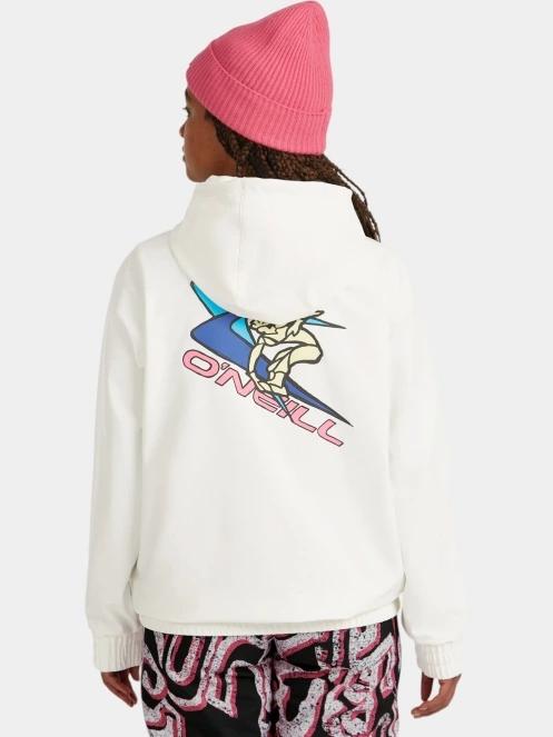 strat intermediar hibrid pt. femei O'Neill FWC'Play Softshell Hoodie alb 4