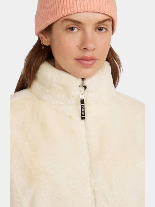 pulover polar pt. femei O'Neill O’Neill Must-Have Fz Faux Fur Jacket alb 6