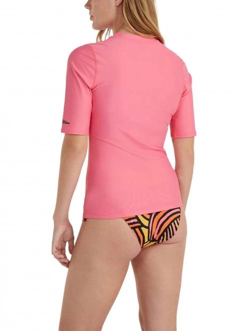 lycra cu maneci scurte pt. femei O'Neill Essentials Bidart  Skin S/Slv roz 3