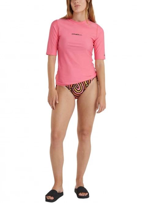 lycra cu maneci scurte pt. femei O'Neill Essentials Bidart  Skin S/Slv roz 4