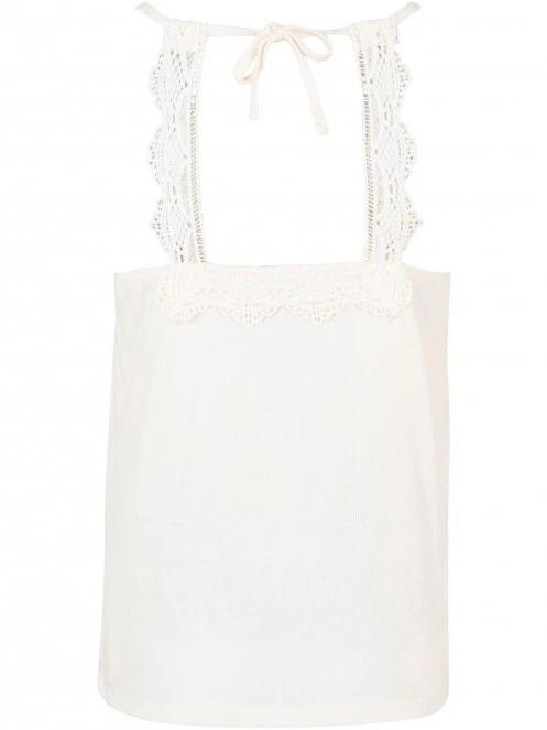 tricou fara maneci pt. femei O'Neill Ava Lace Tank alb 3
