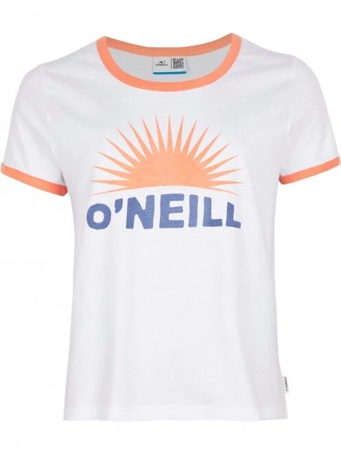 tricou cu maneci scurte pt. femei O'Neill Marri Ringer T-Shirt alb 2