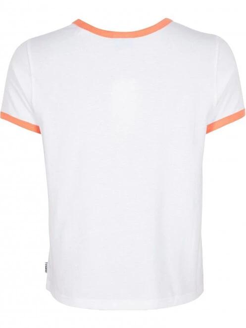 tricou cu maneci scurte pt. femei O'Neill Marri Ringer T-Shirt alb 3