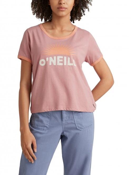 tricou cu maneci scurte pt. femei O'Neill Marri Ringer T-Shirt roz 2