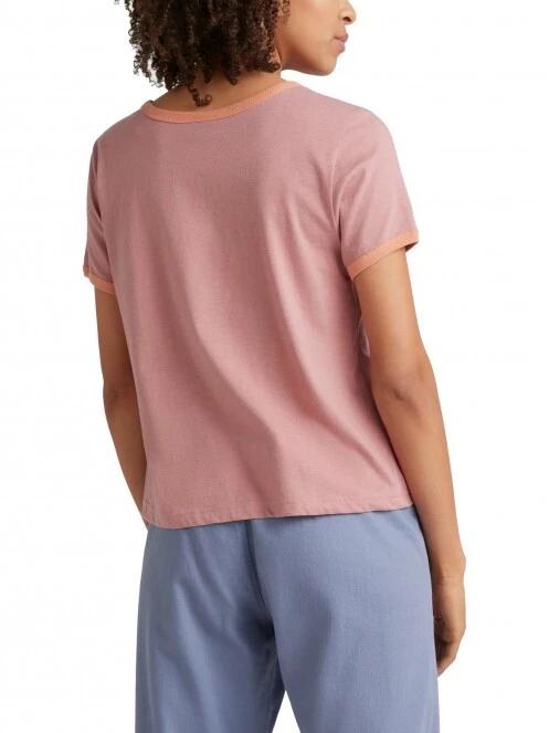 tricou cu maneci scurte pt. femei O'Neill Marri Ringer T-Shirt roz 3