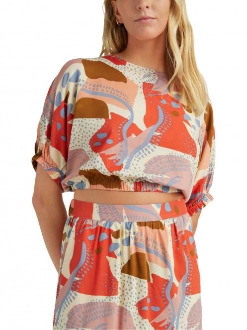 crop top pt. femei O'Neill Tidda Woven Top multicolor 2