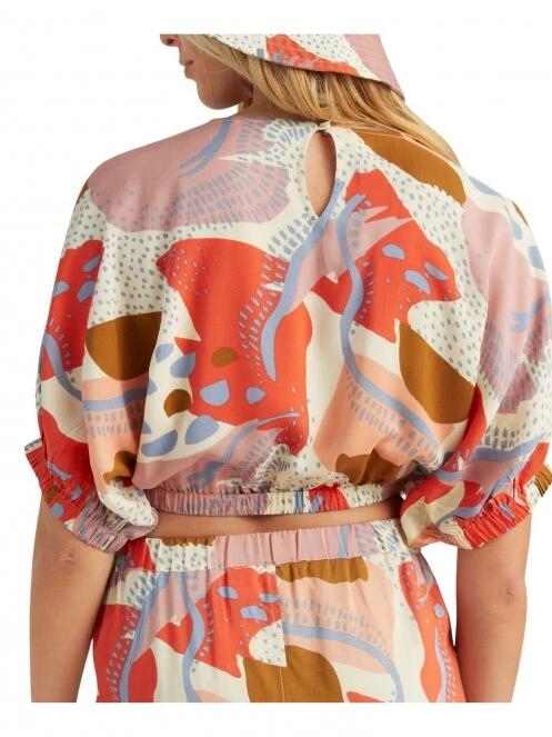 crop top pt. femei O'Neill Tidda Woven Top multicolor 3