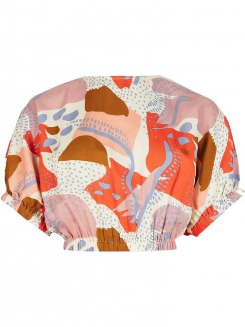 crop top pt. femei O'Neill Tidda Woven Top multicolor 6