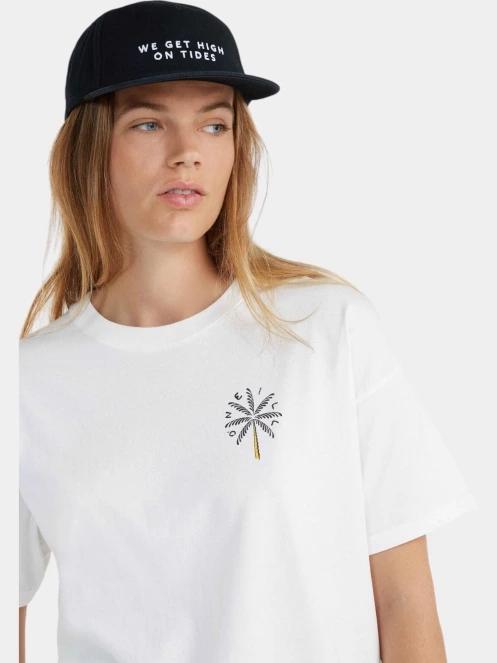 tricou cu maneci scurte pt. femei O'Neill O'Neill Beach Vintage High On Tides Tshirt alb 5