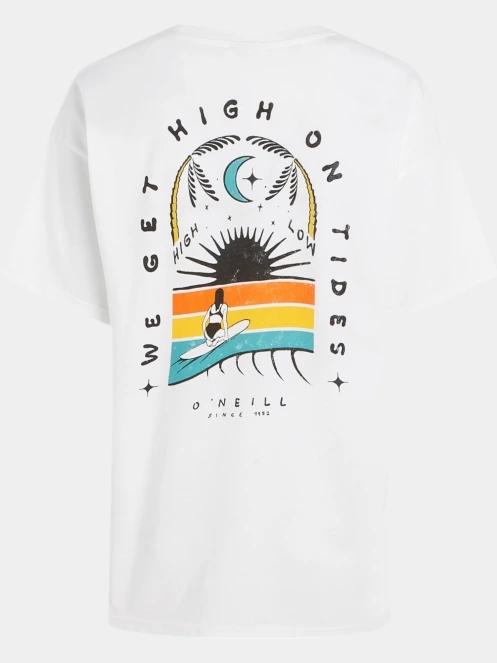 tricou cu maneci scurte pt. femei O'Neill O'Neill Beach Vintage High On Tides Tshirt alb 7