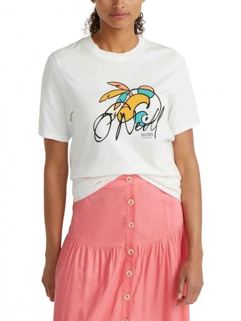 tricou cu maneci scurte pt. femei O'Neill Luano Graphic T-Shirt alb 2