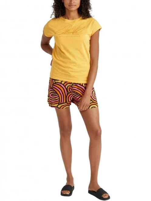 tricou cu maneci scurte pt. femei O'Neill Essentials O'Neill Signature T-Shirt galben 4