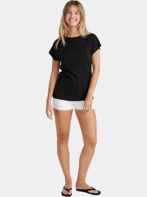 tricou cu maneci scurte pt. femei O'Neill Essentials O'Neill Signature T-Shirt negru 4