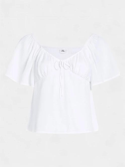 tricou cu maneci scurte pt. femei O'Neill Hughes Woven Top alb 6