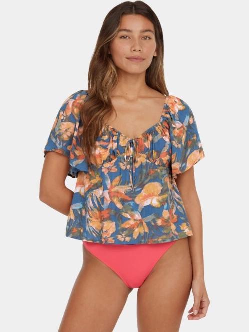 tricou cu maneci scurte pt. femei O'Neill Hughes Woven Top multicolor 2