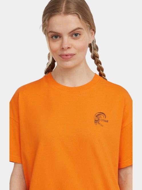tricou cu maneci scurte pt. femei O'Neill O'Riginals Back Print T-Shirt portocaliu 5