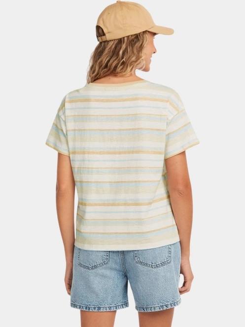 tricou cu maneci scurte pt. femei O'Neill O'Riginals Boxy Stripe T-Shirt verde 3