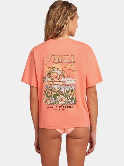 tricou cu maneci scurte pt. femei O'Neill O'Neill Boxy Back Print T-Shirt portocaliu 3