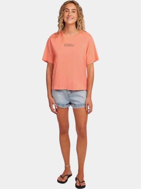 tricou cu maneci scurte pt. femei O'Neill O'Neill Boxy Back Print T-Shirt portocaliu 4