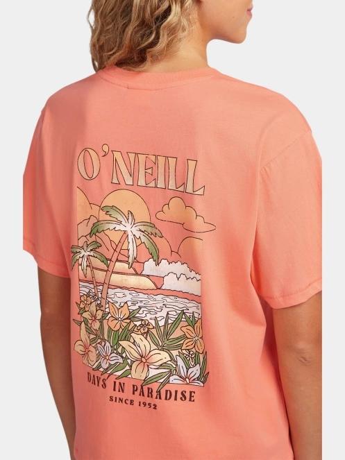 tricou cu maneci scurte pt. femei O'Neill O'Neill Boxy Back Print T-Shirt portocaliu 5