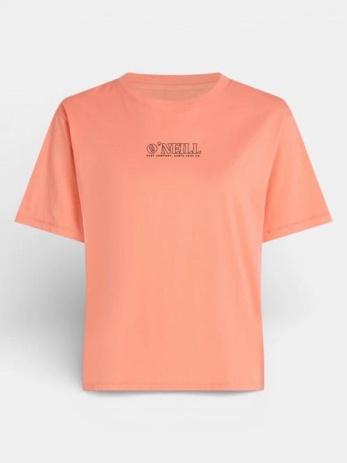 tricou cu maneci scurte pt. femei O'Neill O'Neill Boxy Back Print T-Shirt portocaliu 6