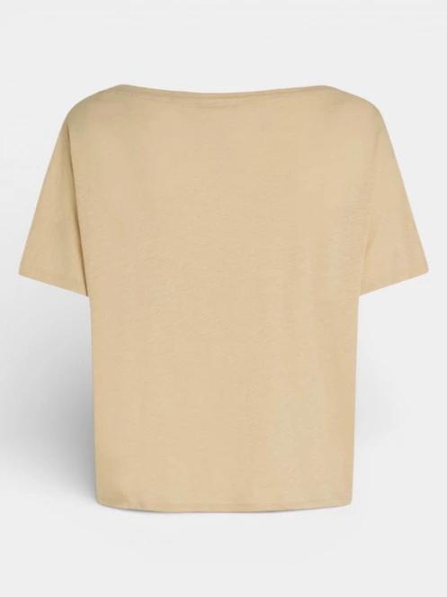 tricou cu maneci scurte pt. femei O'Neill Essentials O'Neill Script Scoop Neck T-Shirt nisip 7