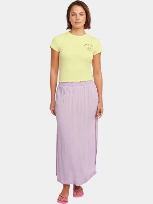 tricou cu maneci scurte pt. femei O'Neill O'Neill Rib T-Shirt galben 4