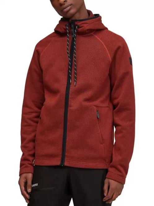 pulover polar pt. barbati O'Neill PM Epidote Hooded Fleece rosu 2