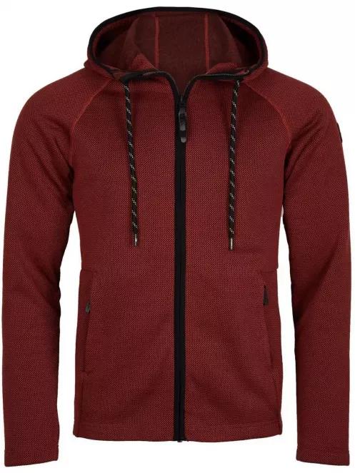 pulover polar pt. barbati O'Neill PM Epidote Hooded Fleece rosu 4