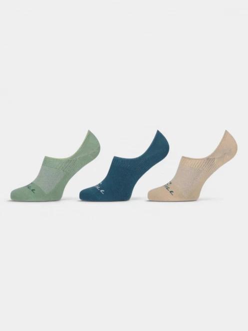 sosete discrete pt. femei O'Neill O'Neill Unisex Footies Socks 3-Pack verde 2