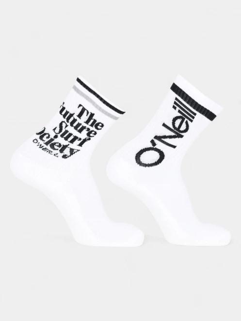 ciorapi O'Neill O'Neill Unisex Sport Socks Logo 2-Pack alb 2