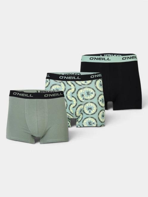 indispensabili pt. barbati O'Neill O'Neill Men Boxer Circle Palm 3-Pack verde 2