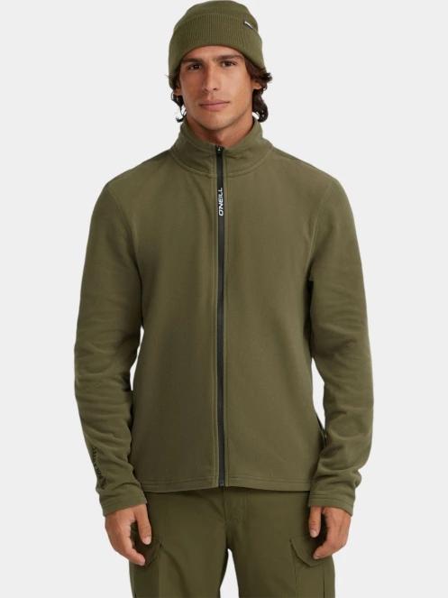 pulover polar pt. barbati O'Neill Jack'S Polartec 100 Fz Fleece verde 2