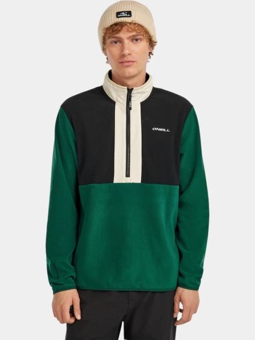 pulover polar pt. barbati O'Neill FWC'Cruz Triple Polartec Fleece verde inchis 2