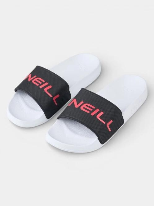 papuci pt. barbati O'Neill O'Neill Logo Slides alb 4