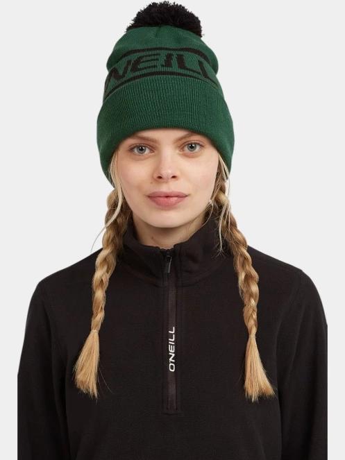 caciula cu mot O'Neill Powder Beanie verde inchis 4