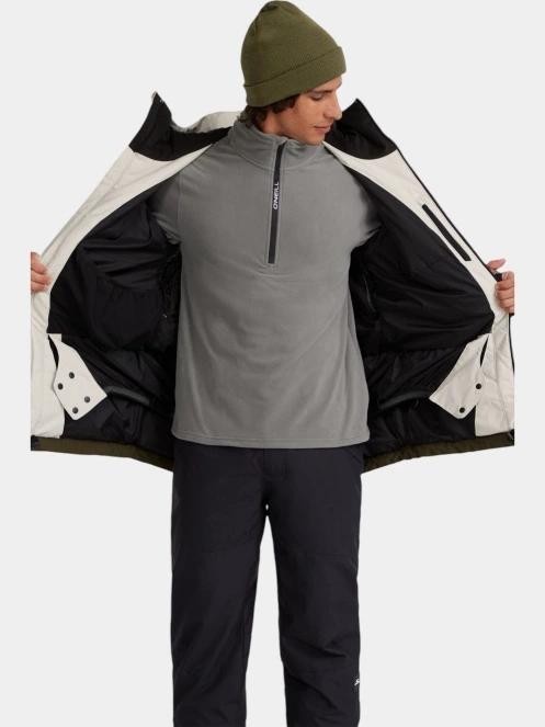 geaca de schi pt. barbati O'Neill Hammer Block Snow Jacket alb 4