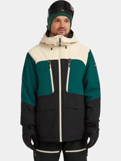 geaca de schi pt. barbati O'Neill FWC'Peak Fire Snow Jacket verde 2