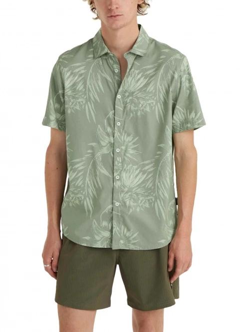 camasa cu maneci scurte pt. barbati O'Neill Mix & Match Floral Shirt verde 2