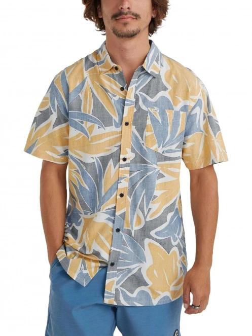 camasa cu maneci scurte pt. barbati O'Neill Og Eco S/Slv Standard Seafoam Shirt albastru 2
