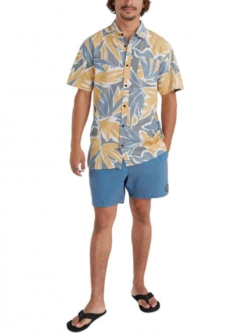 camasa cu maneci scurte pt. barbati O'Neill Og Eco S/Slv Standard Seafoam Shirt albastru 4