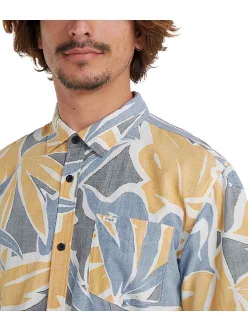 camasa cu maneci scurte pt. barbati O'Neill Og Eco S/Slv Standard Seafoam Shirt albastru 5