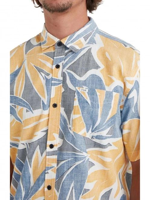camasa cu maneci scurte pt. barbati O'Neill Og Eco S/Slv Standard Seafoam Shirt albastru 6