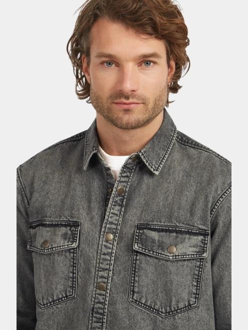 camasa cu maneci lungi pt. barbati O'Neill O'riginals Denim Shirt gri 6